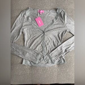 Edikted Gayle Lacey Button Up Top